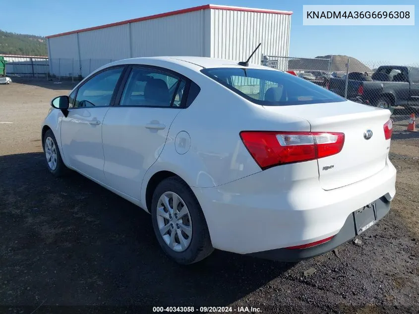 KNADM4A36G6696308 2016 Kia Rio Lx