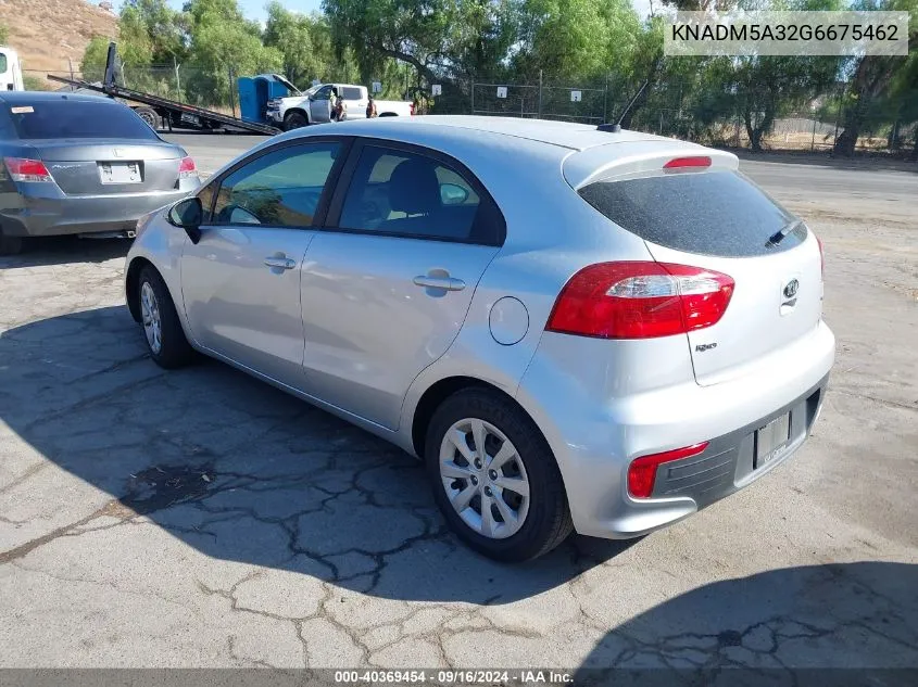 2016 Kia Rio Lx VIN: KNADM5A32G6675462 Lot: 40369454