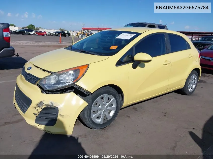 KNADM5A32G6675784 2016 Kia Rio Lx