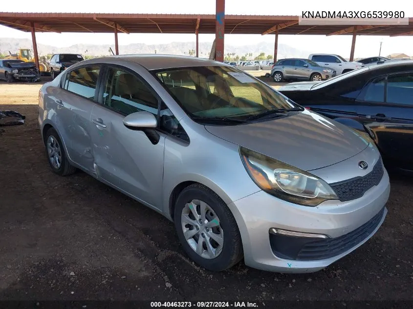 KNADM4A3XG6539980 2016 Kia Rio Lx