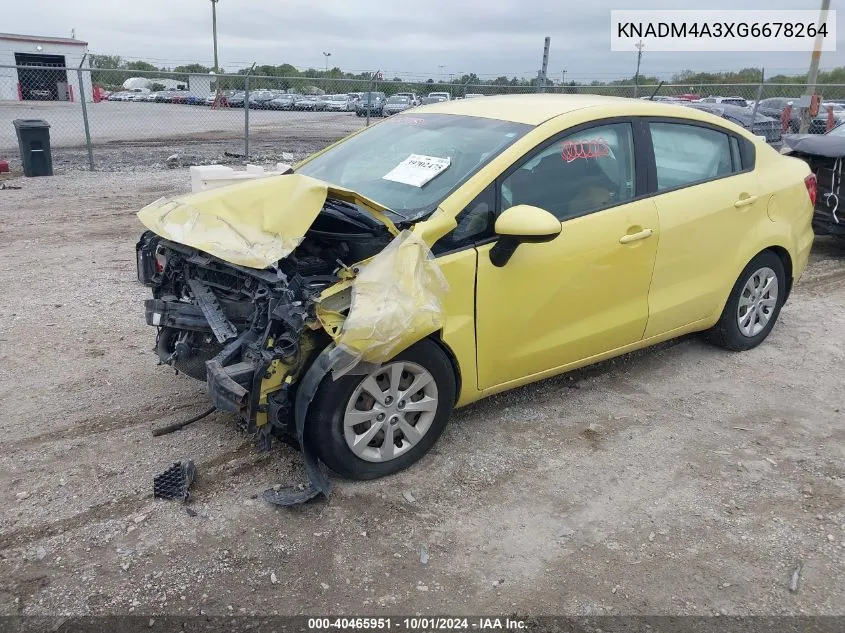 KNADM4A3XG6678264 2016 Kia Rio Lx