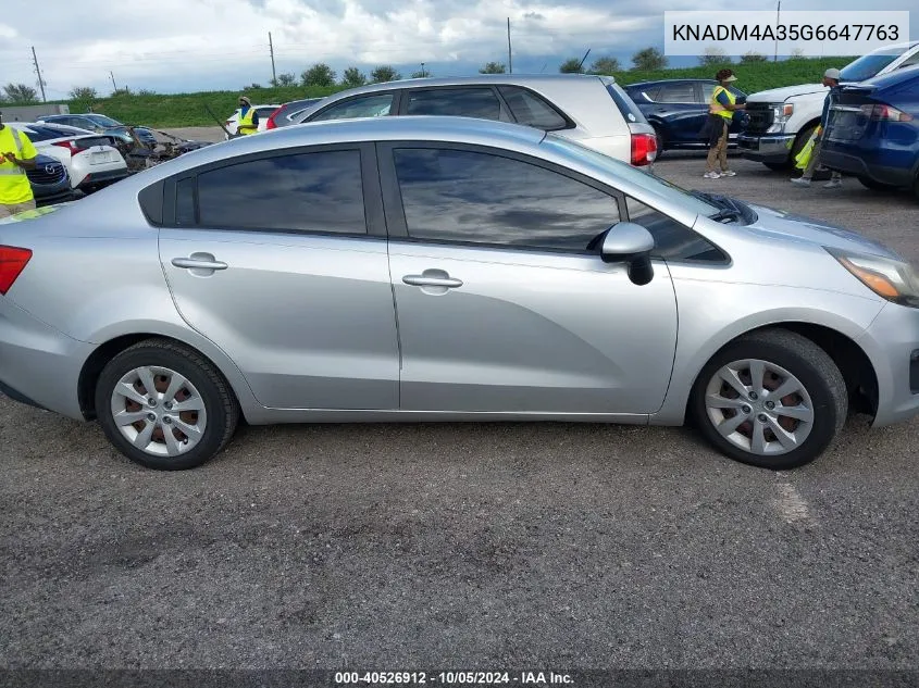 KNADM4A35G6647763 2016 Kia Rio Lx