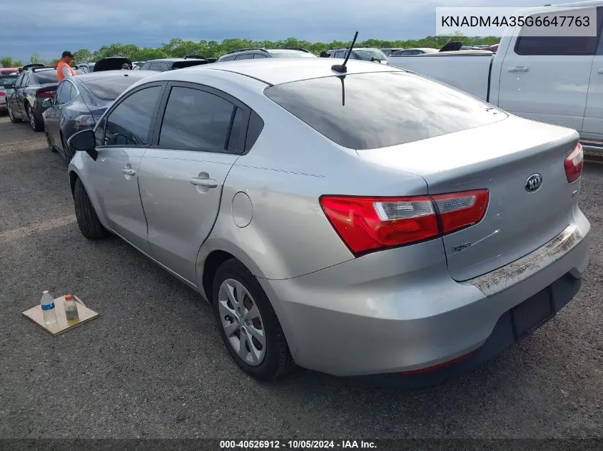 KNADM4A35G6647763 2016 Kia Rio Lx