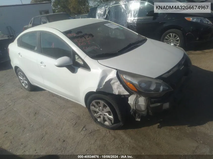 KNADM4A32G6674967 2016 Kia Rio Lx