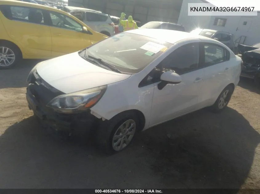 KNADM4A32G6674967 2016 Kia Rio Lx