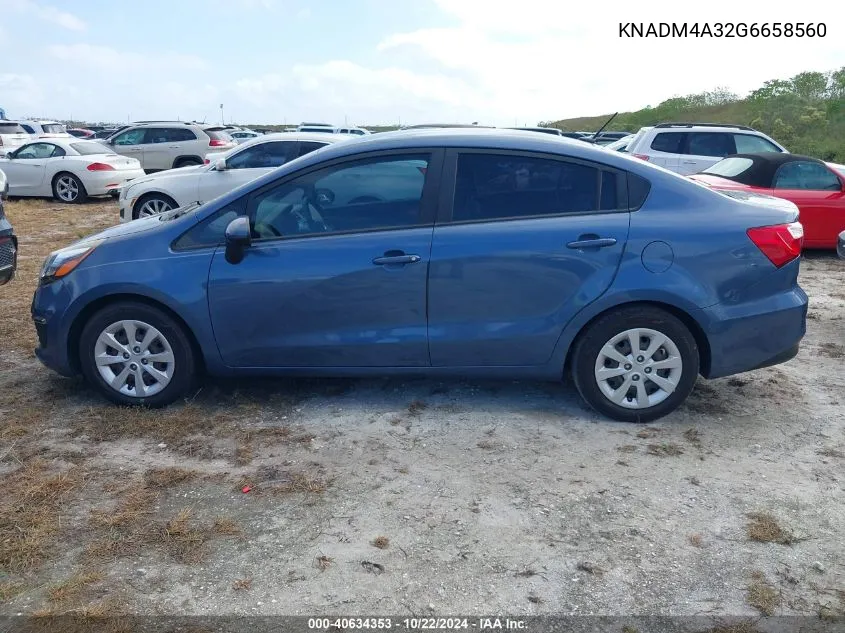 KNADM4A32G6658560 2016 Kia Rio Lx