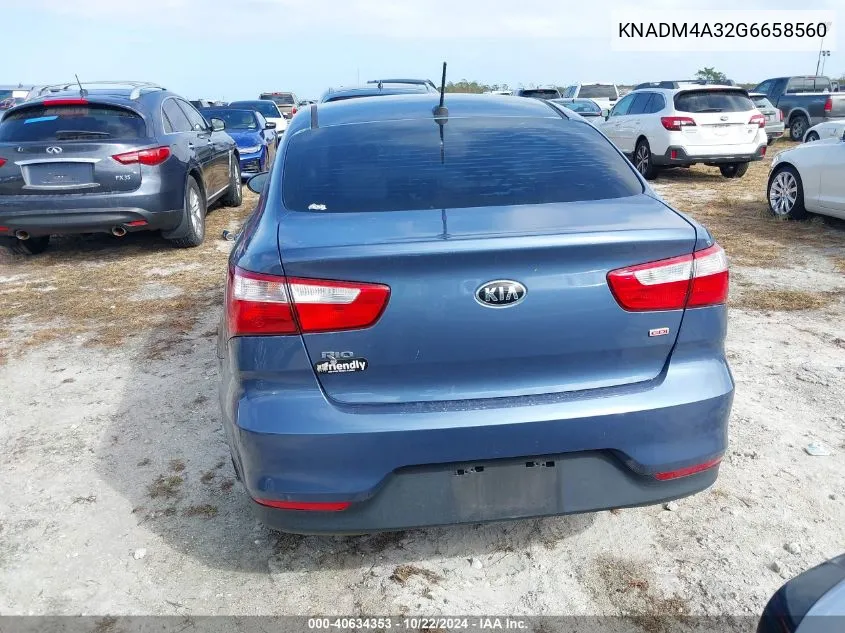 KNADM4A32G6658560 2016 Kia Rio Lx