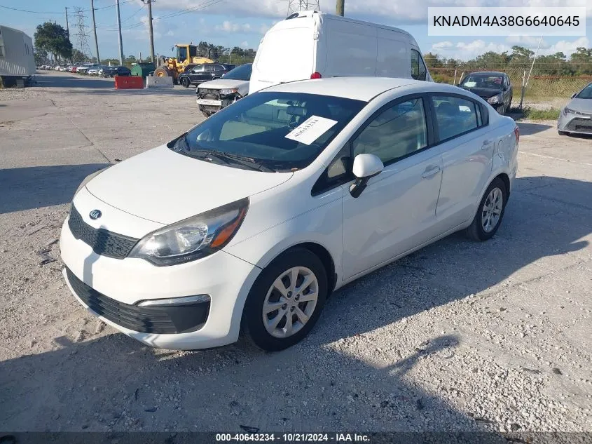 KNADM4A38G6640645 2016 Kia Rio Lx