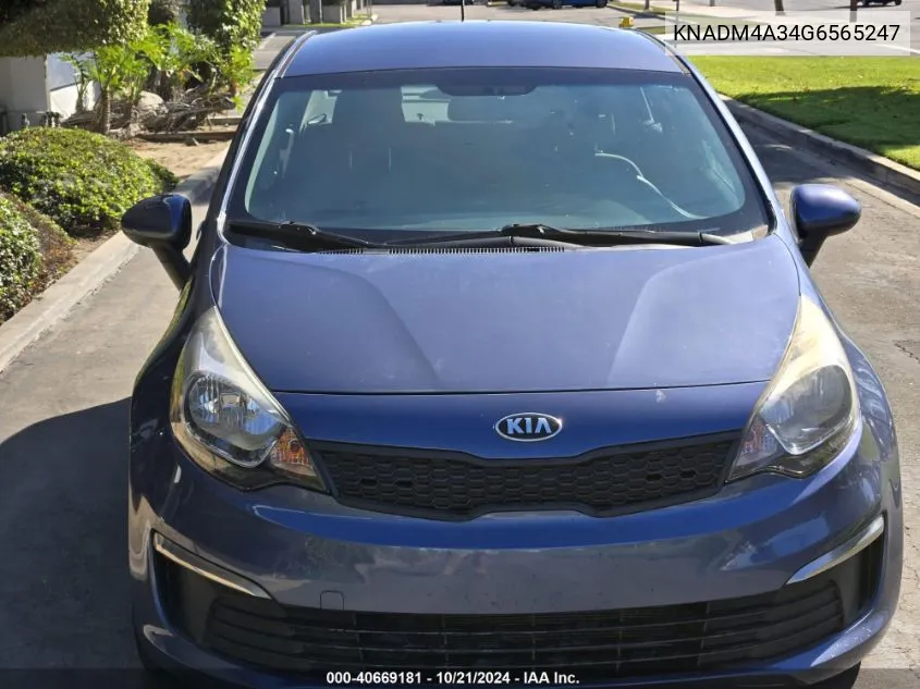 KNADM4A34G6565247 2016 Kia Rio Lx