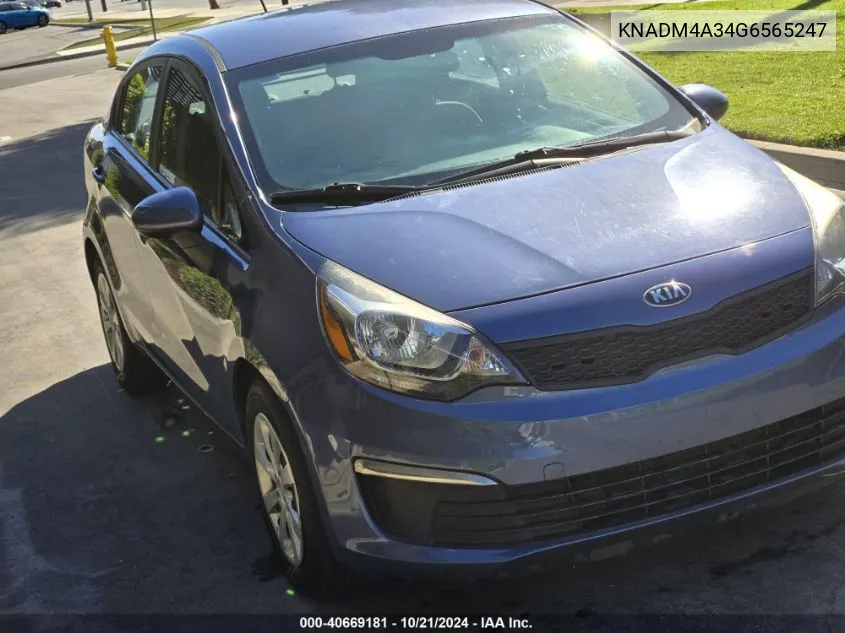 KNADM4A34G6565247 2016 Kia Rio Lx