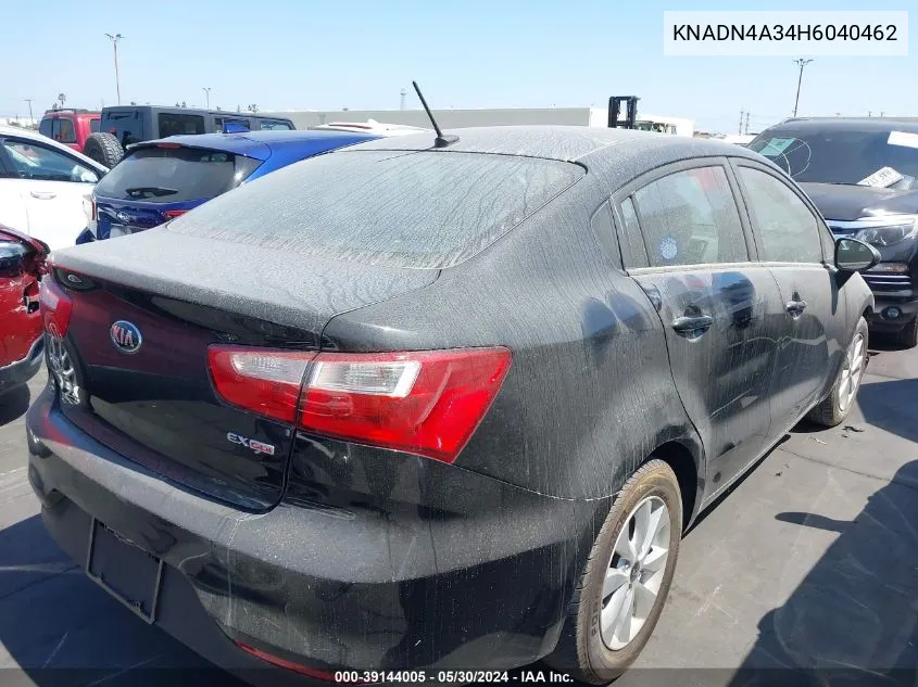 KNADN4A34H6040462 2017 Kia Rio Ex