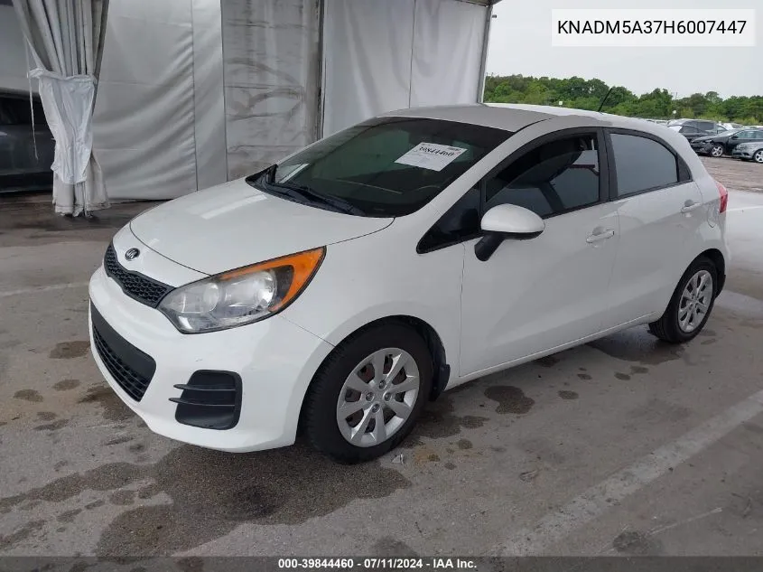 2017 Kia Rio Lx VIN: KNADM5A37H6007447 Lot: 39844460