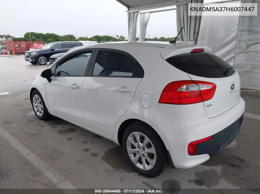 2017 Kia Rio Lx VIN: KNADM5A37H6007447 Lot: 39844460