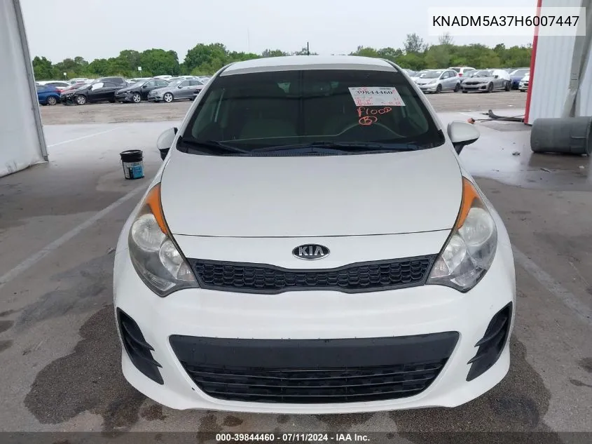 2017 Kia Rio Lx VIN: KNADM5A37H6007447 Lot: 39844460