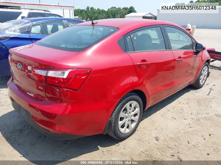 KNADM4A35H6012348 2017 Kia Rio Lx