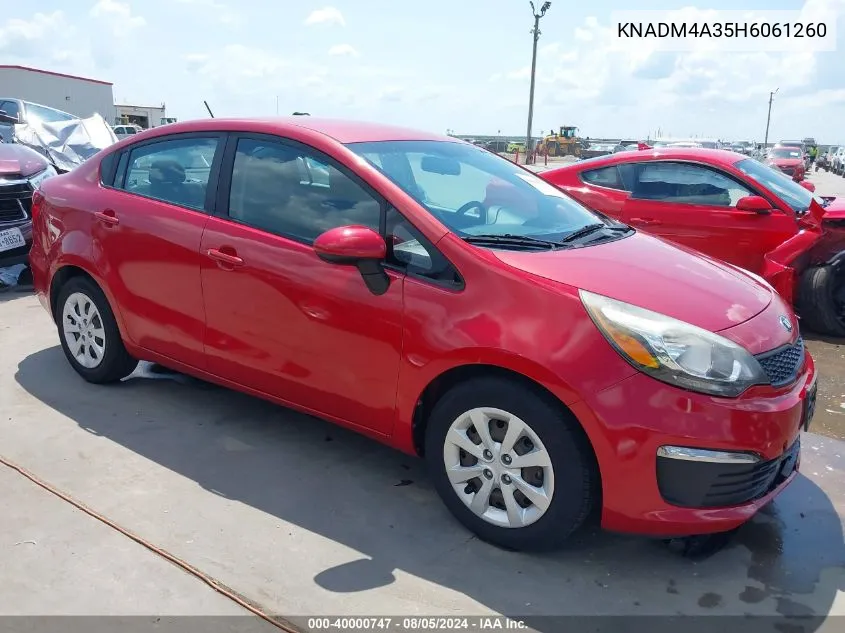 KNADM4A35H6061260 2017 Kia Rio Lx