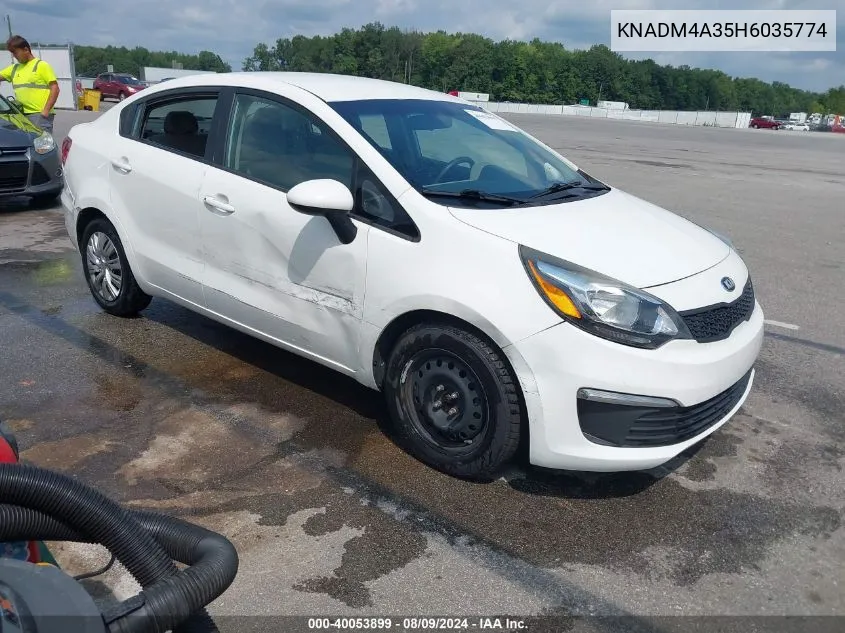 KNADM4A35H6035774 2017 Kia Rio Lx