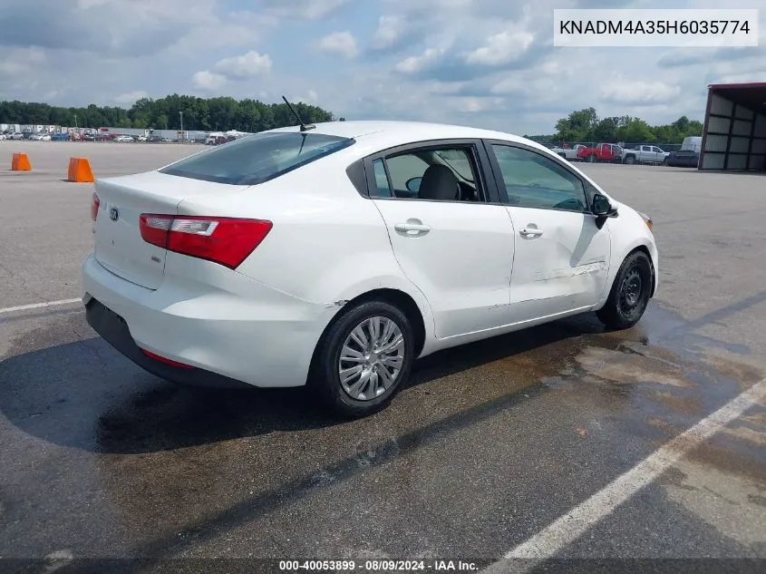 KNADM4A35H6035774 2017 Kia Rio Lx