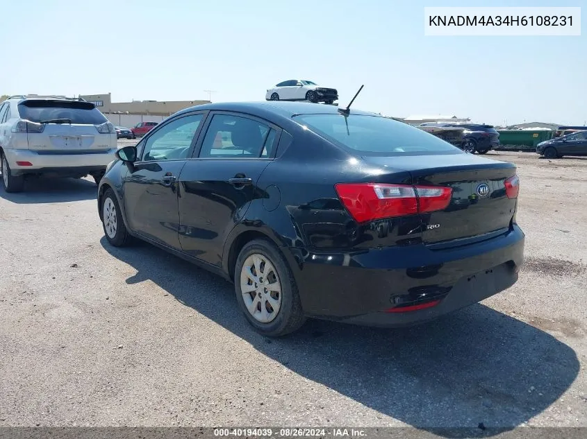 KNADM4A34H6108231 2017 Kia Rio Lx