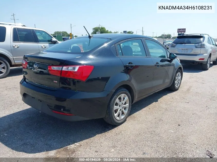 KNADM4A34H6108231 2017 Kia Rio Lx