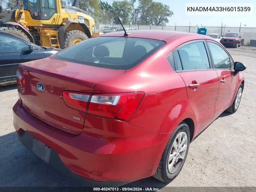 KNADM4A33H6015359 2017 Kia Rio Ex/Lx