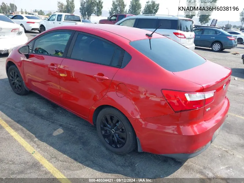 KNADM4A36H6038196 2017 Kia Rio Lx