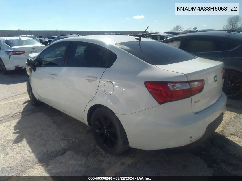 KNADM4A33H6063122 2017 Kia Rio Lx