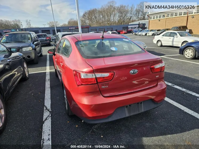 KNADM4A34H6016326 2017 Kia Rio