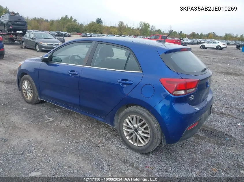 3KPA35AB2JE010269 2018 Kia Rio 5-Door