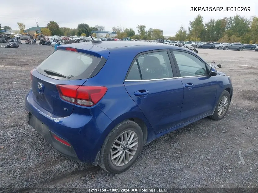 3KPA35AB2JE010269 2018 Kia Rio 5-Door