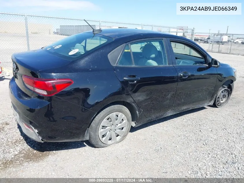 2018 Kia Rio Lx VIN: 3KPA24AB9JE066349 Lot: 39893225