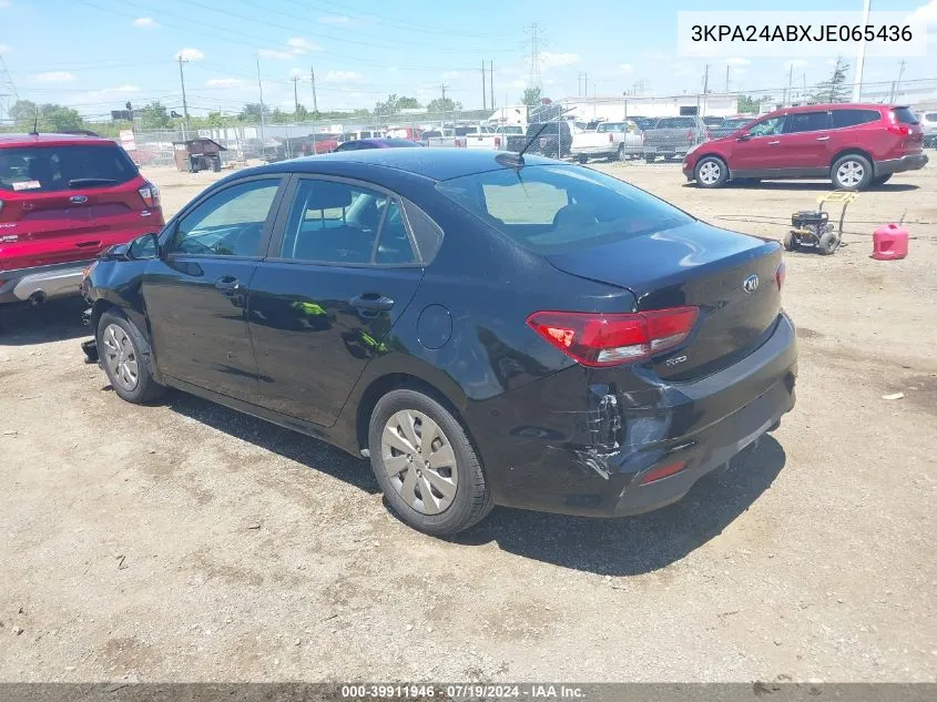 3KPA24ABXJE065436 2018 Kia Rio Lx