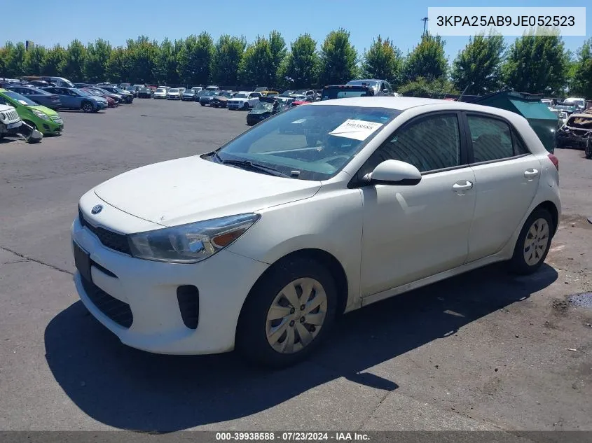 3KPA25AB9JE052523 2018 Kia Rio S