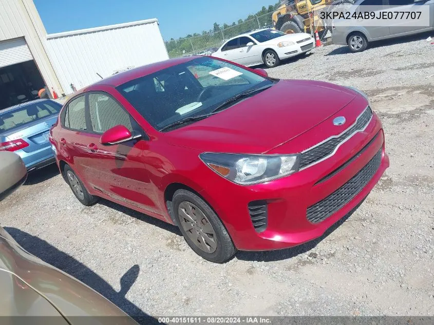 3KPA24AB9JE077707 2018 Kia Rio S