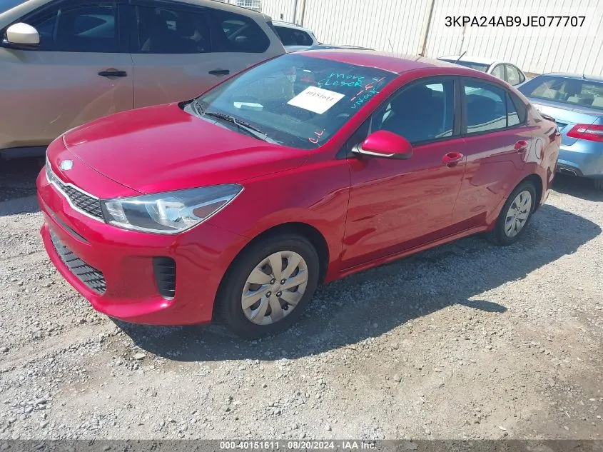 3KPA24AB9JE077707 2018 Kia Rio S