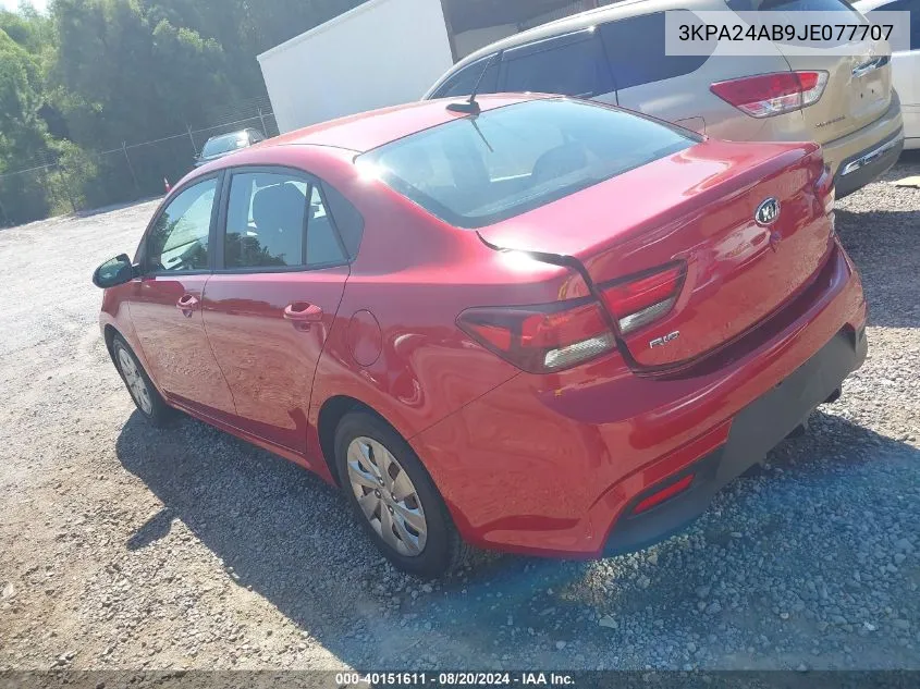 3KPA24AB9JE077707 2018 Kia Rio S