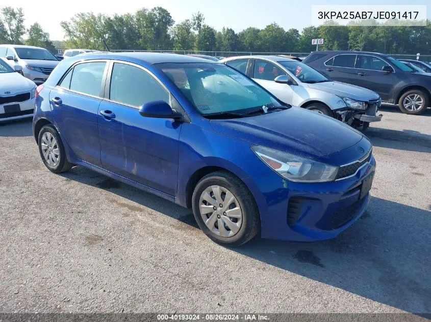 3KPA25AB7JE091417 2018 Kia Rio S