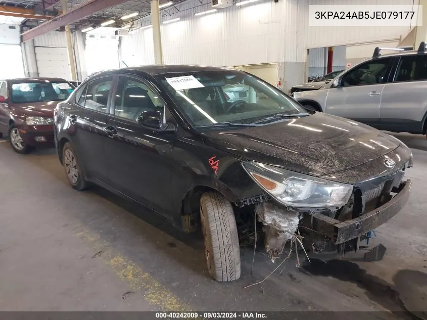 2018 Kia Rio S VIN: 3KPA24AB5JE079177 Lot: 40242009