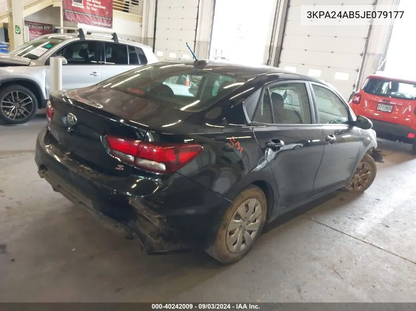 2018 Kia Rio S VIN: 3KPA24AB5JE079177 Lot: 40242009