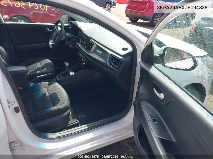 3KPA24ABXJE094838 2018 Kia Rio Lx/S