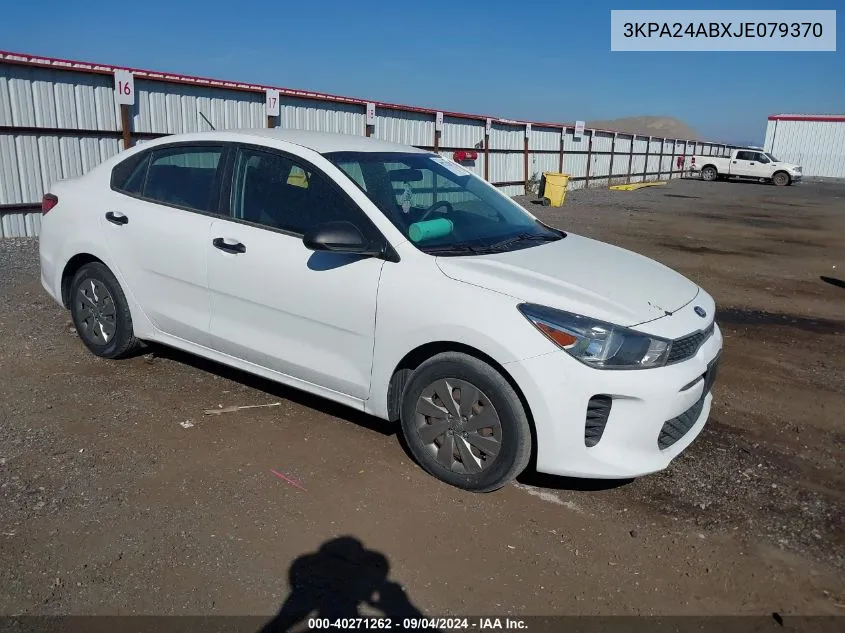 3KPA24ABXJE079370 2018 Kia Rio Lx