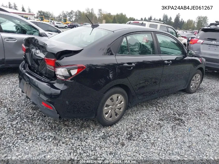 2018 Kia Rio Lx VIN: 3KPA24AB4JE061267 Lot: 40324149