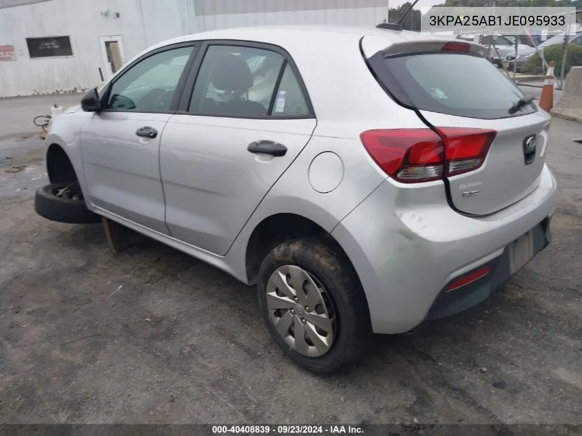 2018 Kia Rio Lx/S VIN: 3KPA25AB1JE095933 Lot: 40408839