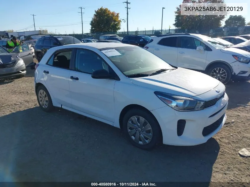 2018 Kia Rio Lx/S VIN: 3KPA25AB6JE120129 Lot: 40580916