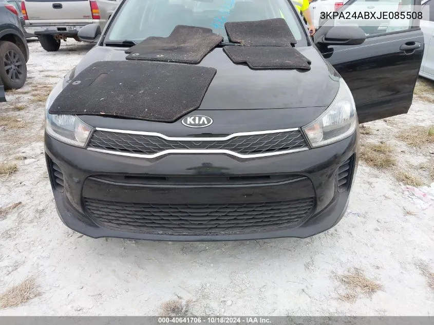 2018 Kia Rio Lx VIN: 3KPA24ABXJE085508 Lot: 40641706