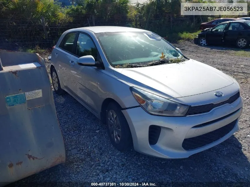 2018 Kia Rio S VIN: 3KPA25AB7JE056523 Lot: 40737381