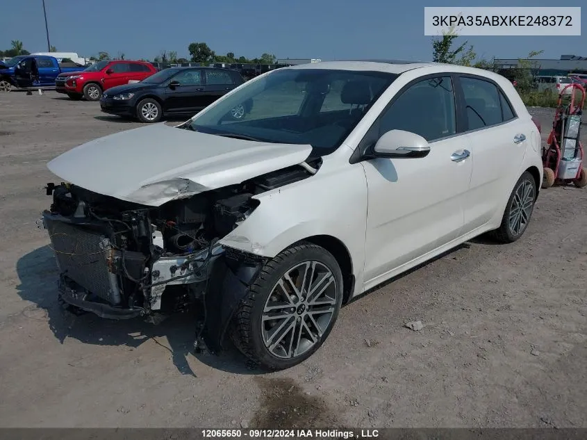 2019 Kia Rio Ex VIN: 3KPA35ABXKE248372 Lot: 12065650