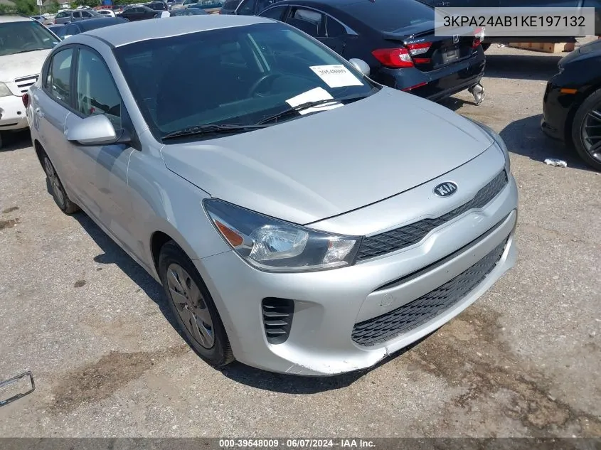 2019 Kia Rio S VIN: 3KPA24AB1KE197132 Lot: 39548009