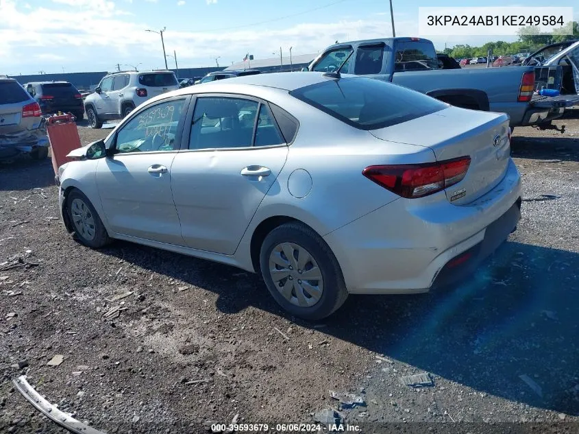 3KPA24AB1KE249584 2019 Kia Rio Lx