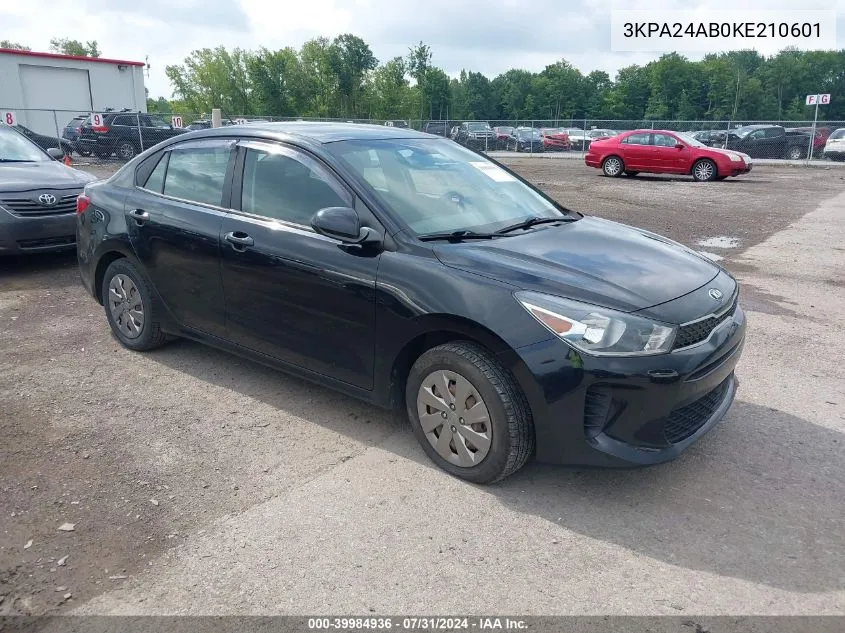 3KPA24AB0KE210601 2019 Kia Rio Lx